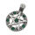 Stainless Steel Pendant - Crystal Star Pentagram