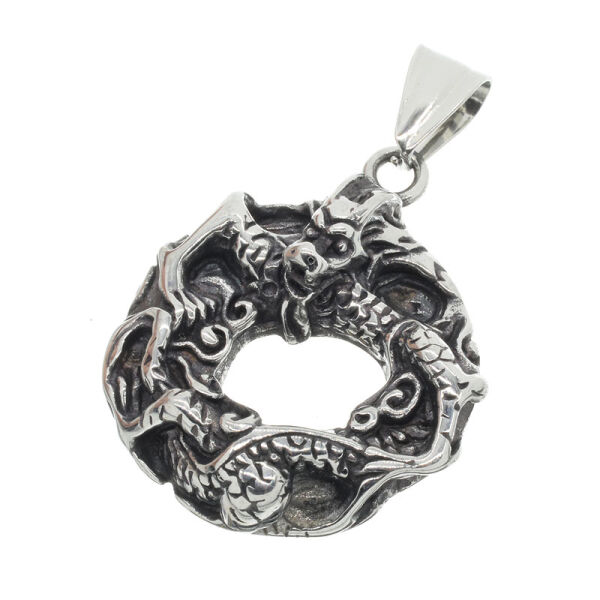 Stainless Steel Pendant - Chinese Dragon