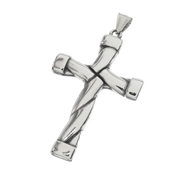 Stainless Steel Pendant - “Hip-Hop” Cross