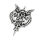 Stainless Steel Pendant - Huginn & Muninn