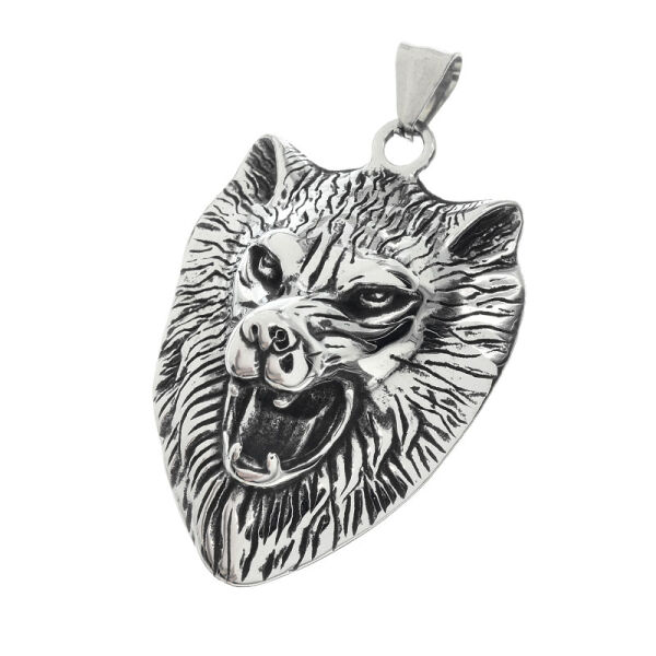 Stainless Steel Pendant - Richly Decorated Cross