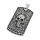 Edelstahlanhänger - Dog Tag Scull 3D