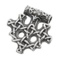 Edelstahlanhänger – Offenes Knotenornament mit...