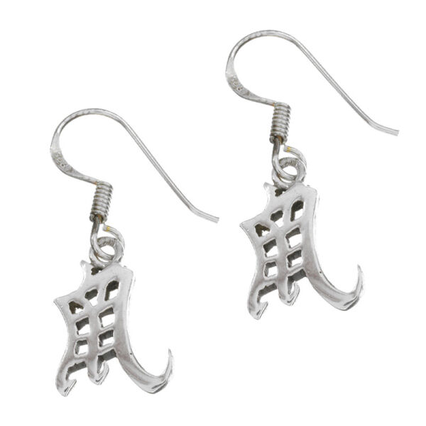 925 Sterling Silberohrhänger - Chinesische Zeichen
