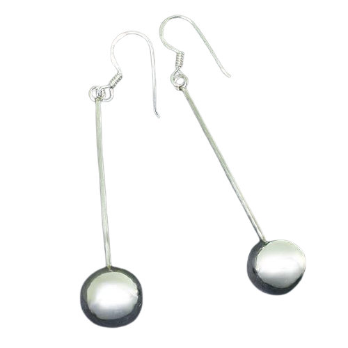 Ohrhänger 925er Sterling Silber mit Kugel