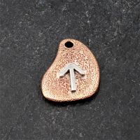 Bronzeanhänger - Rune aus 925 Sterling Silber Tiwaz
