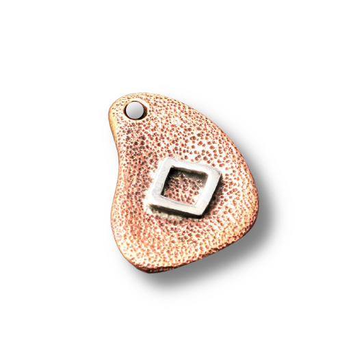 Bronze Pendant - Rune in 925 Sterling Silver Ingwaz