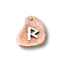 Bronzeanhänger - Rune aus 925er Sterling Silber - Raido / Rit