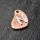 Bronze Pendant - Rune in 925 Sterling Silver Hagalaz
