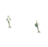 Silberohrstecker - Delphin