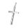Stainless Steel Pendant – Slender Cross with Centre Groove