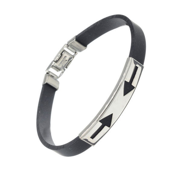 Vinyl Stainless Steel Bracelet - Arrows