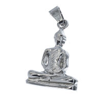 Stainless steel pendant - Meditating Buddha