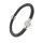Lederarmband mit Magnetverschluss - Glitzerkugel