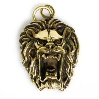 Bronzeanhänger- Löwenkopf