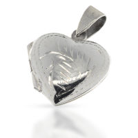 925 Sterling silver pendant - Heart-shaped medallion...