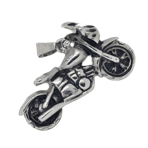 Edelstahlanhänger - Motorrad