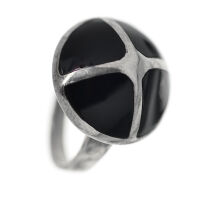 925 Sterling Silver Ring - Onyx