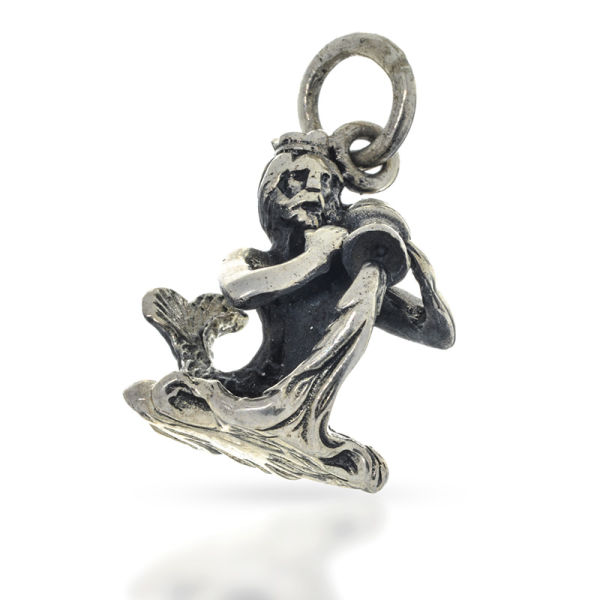 925 Sterling Silberanhänger - Sternzeichen: Wassermann