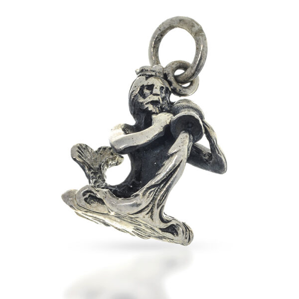 Sternzeichen-Anhänger Wassermann als plastische Figur aus 925er Silber
