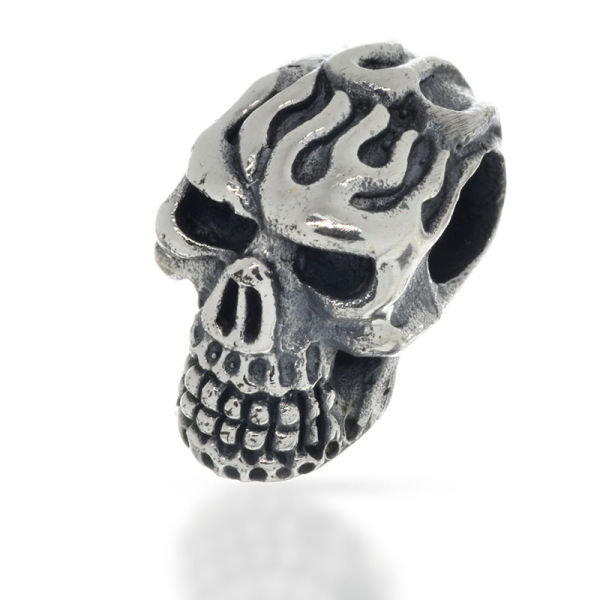 925 Sterling Silberanhänger - Totenkopf "Troy"