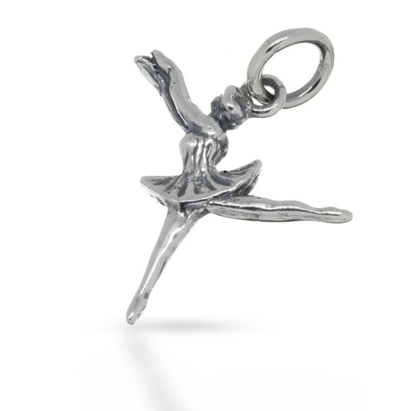 925 Sterling Silberanhänger - Ballerina/ Tänzerin