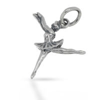 925 Sterling Silberanhänger - Ballerina/ Tänzerin