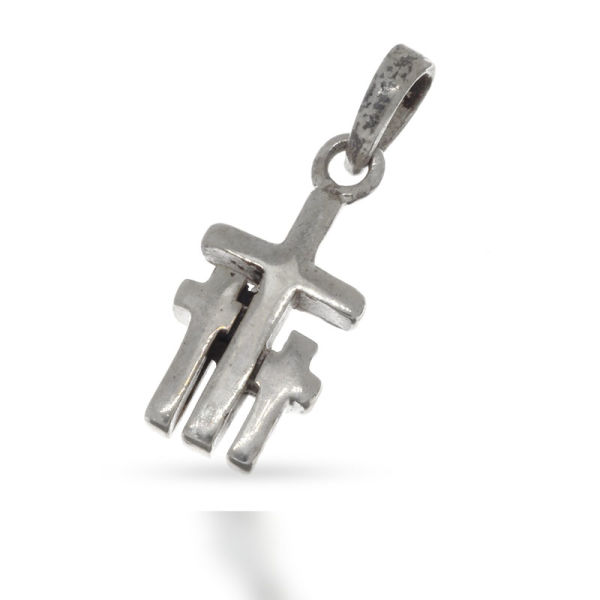925 Sterling Silberanhänger - 3 Kreuze "Ingwin"