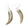 Silberohrringe - Zahn/Horn  aus Perlmutt