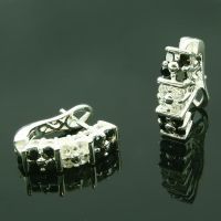 Silberohrringe - Ohrringe mit Cubik Zirkonia Farbe:...