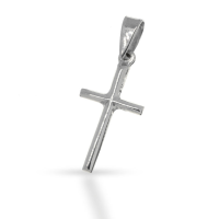 925 Sterling Silberanhänger - Lateinische Kreuz...