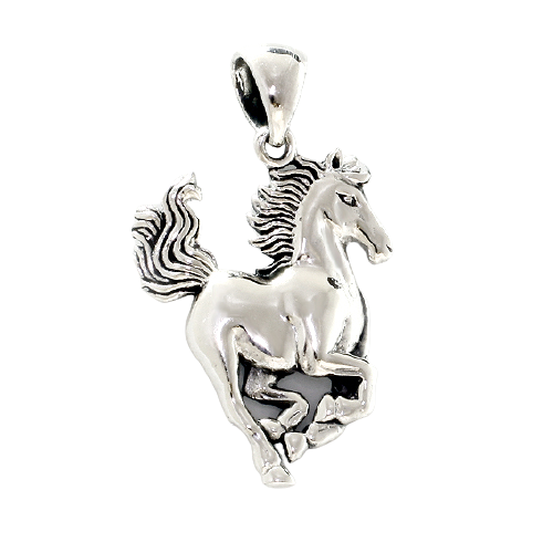 925 Sterling Silberanhänger - Pferd "Evim"