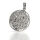 Flower of Life Pendant with Fine Circular Pattern in 925 Sterling Silver