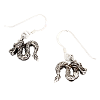 Earrings 925 Sterling Silver Dragon "Immortalis"