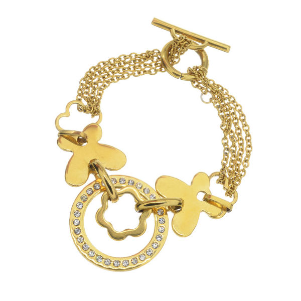 Edelstahlarmband PVD-Gold