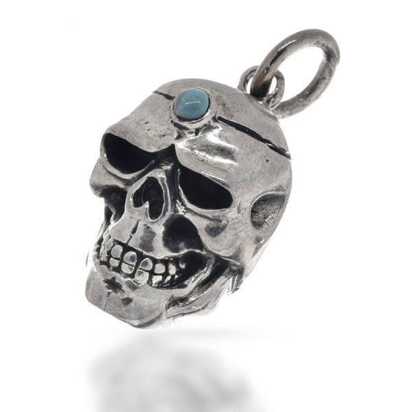 925 Sterling Silberanhänger - Totenkopf "Ubano"