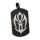 Edelstahlanhänger - Dogtag Tribal "PVD-schwarz"