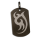 Edelstahlanhänger - Dogtag - Schwarz - Tribal