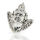 925 Sterling Silver Pendant – Noah Cherub Head with Curly Hair