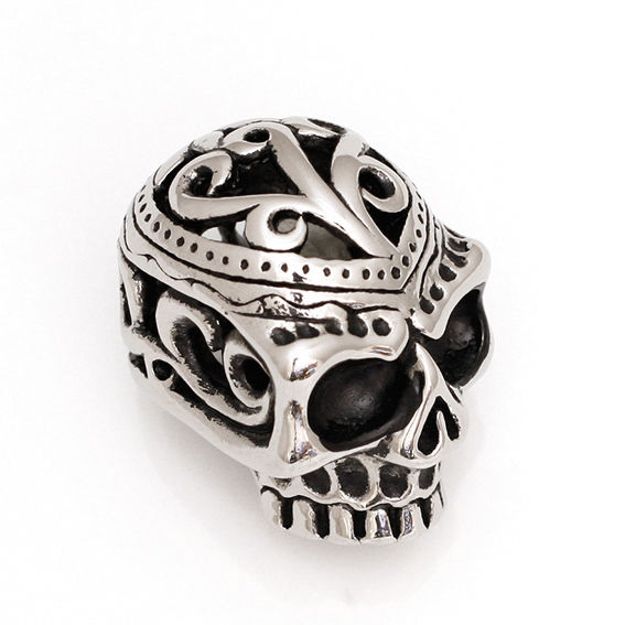 Edelstahlanhänger - Totenkopf