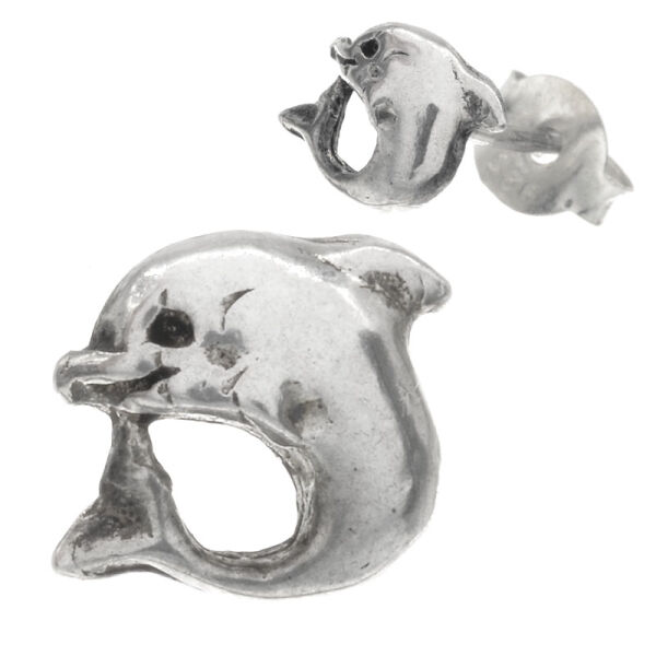 Silberohrstecker - Delfin