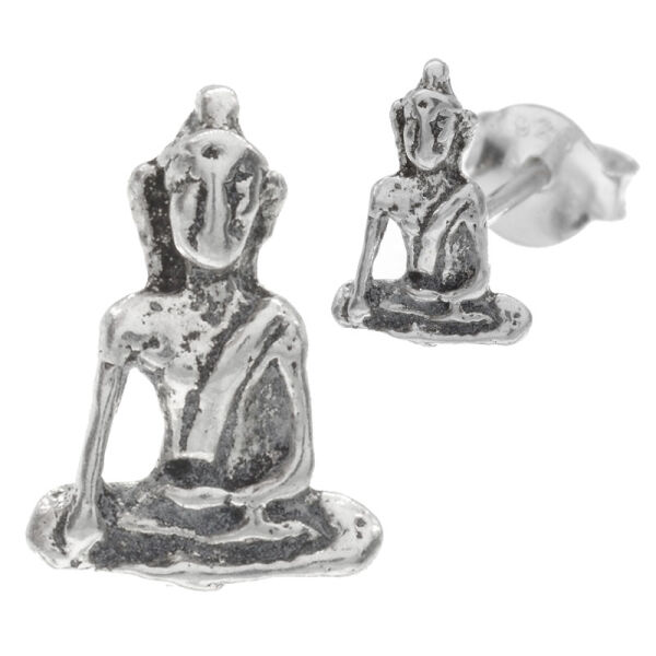 Silberohrstecker Buddha