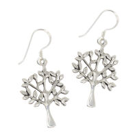 925 Sterling Silber Ohrringe Lebensbaum