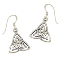 925 Sterling Silver Drop Earrings – Trinity Knot...