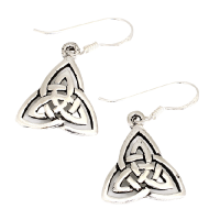 Silberohrringe Keltik Trinity Knoten - 925 Sterling Silber