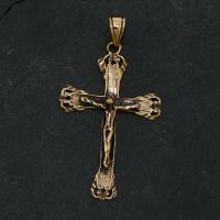 Bronzeanhänger- Christus am Kreuz INRI...
