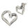 925 Sterling Silber Ohrstecker  Herz