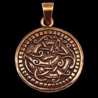 Bronzeamulett mit keltischen Muster