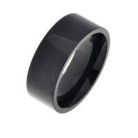 Edelstahlring - 7 mm PVD-Schwarz