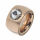 Edelstahlring - mit Cubik Zirkonia